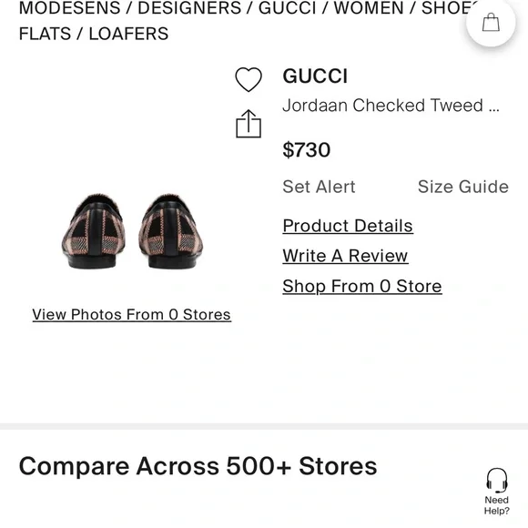 Gucci Jordaan tweed loafers pink and black - Picture 11 of 12